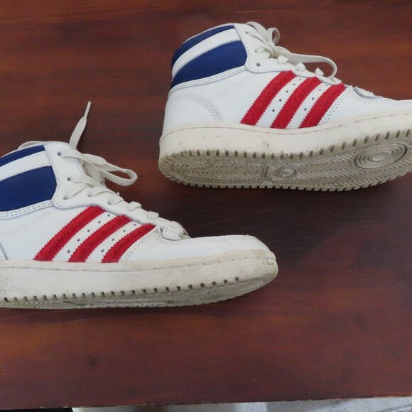 Adidas High Top Sneakers Size 6.5 - Picture 9 of 13